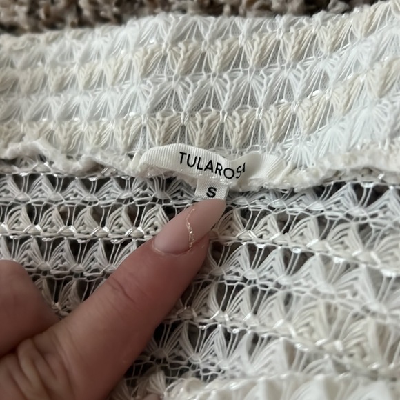 Tularosa Rio Maxi Dress in White Cutout Crochet Size Small - Picture 5 of 5
